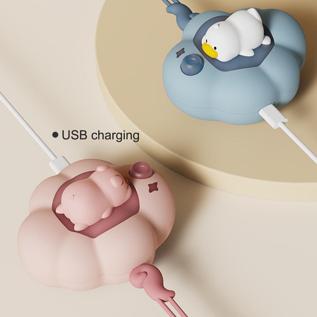 2 Block Temperature Low Level Warm Light 2 in 1 Cartoon Hand Warmer Night Light