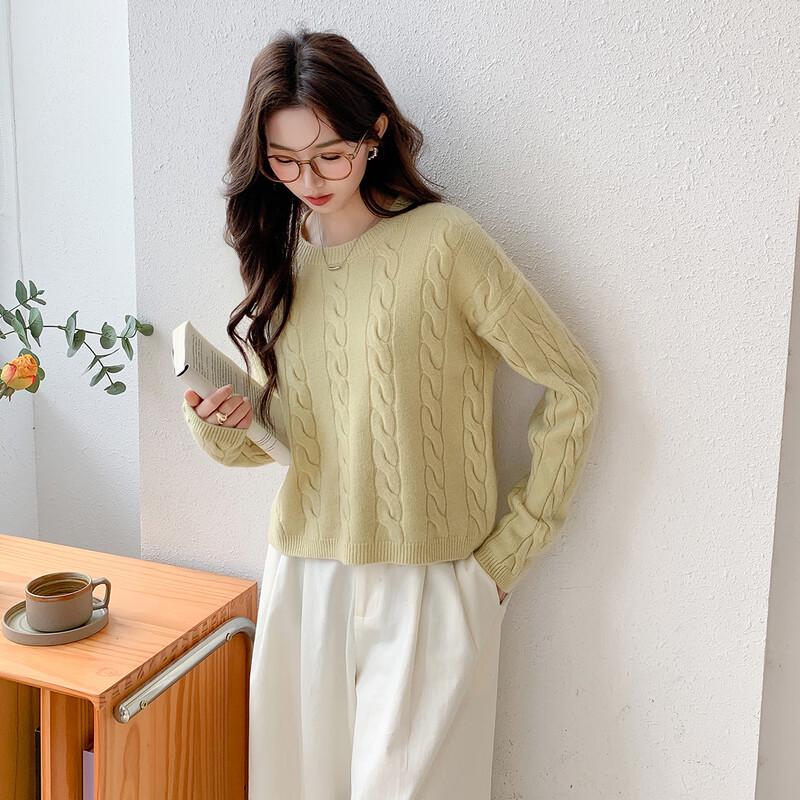 Mocana Women's Elegant Long-Sleeve Knit Sweater MKNJD2809