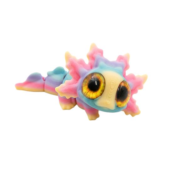 3D Printed Salamander Figurine Movable Joints Salamander Figure Articulated Animal Model Fidget Toy Home Office Desktop Decoration Ornament