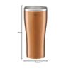 Zojirushi Stainless Steel Tumbler 600ml Resistant Condensation Insulation Cooling Smooth Drinking Edge Cup Clear Copper SX-DN60-NC