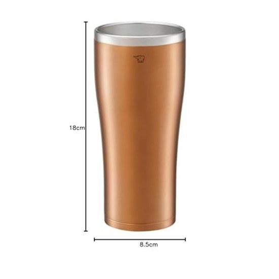 Zojirushi Stainless Steel Tumbler 600ml Resistant Condensation Insulation Cooling Smooth Drinking Edge Cup Clear Copper SX-DN60-NC