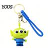 Durable Keychain Pendant, Cartoon Anime Character Charm Key Chain, Waterproof Scratch-Resistant Versatile Holder with Lanyard, for School Bags