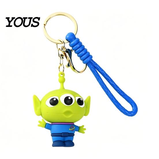 Durable Keychain Pendant, Cartoon Anime Character Charm Key Chain, Waterproof Scratch-Resistant Versatile Holder with Lanyard, for School Bags