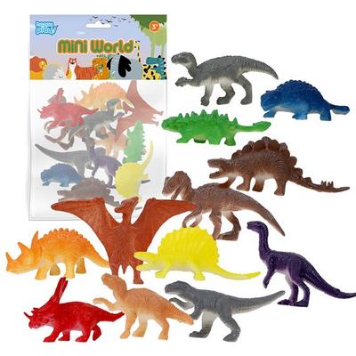 Happy Play Figure Mini World Dinosaur Set of 12, 1 Set, Popular Toys In Korea