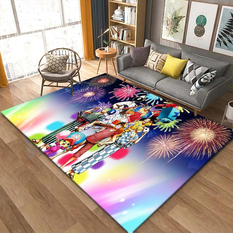 One Piece Marine Carpet Rug for Living Room Bedroom Home Sofa Decoration,Kids play Non-slip Floor Mat