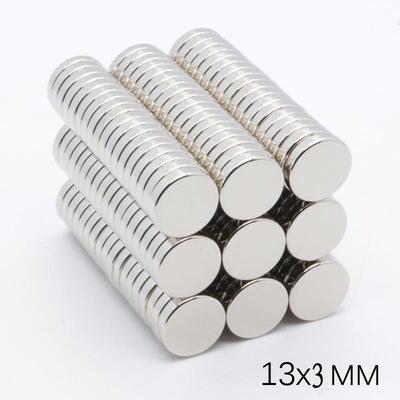 D13×3 N38 Electrogalvanized Strong Rare Earth Acrylic Magnet