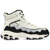 Skechers D'LITES 1.0 Women Mid Casual Shoes White Grey 168026-WGRY