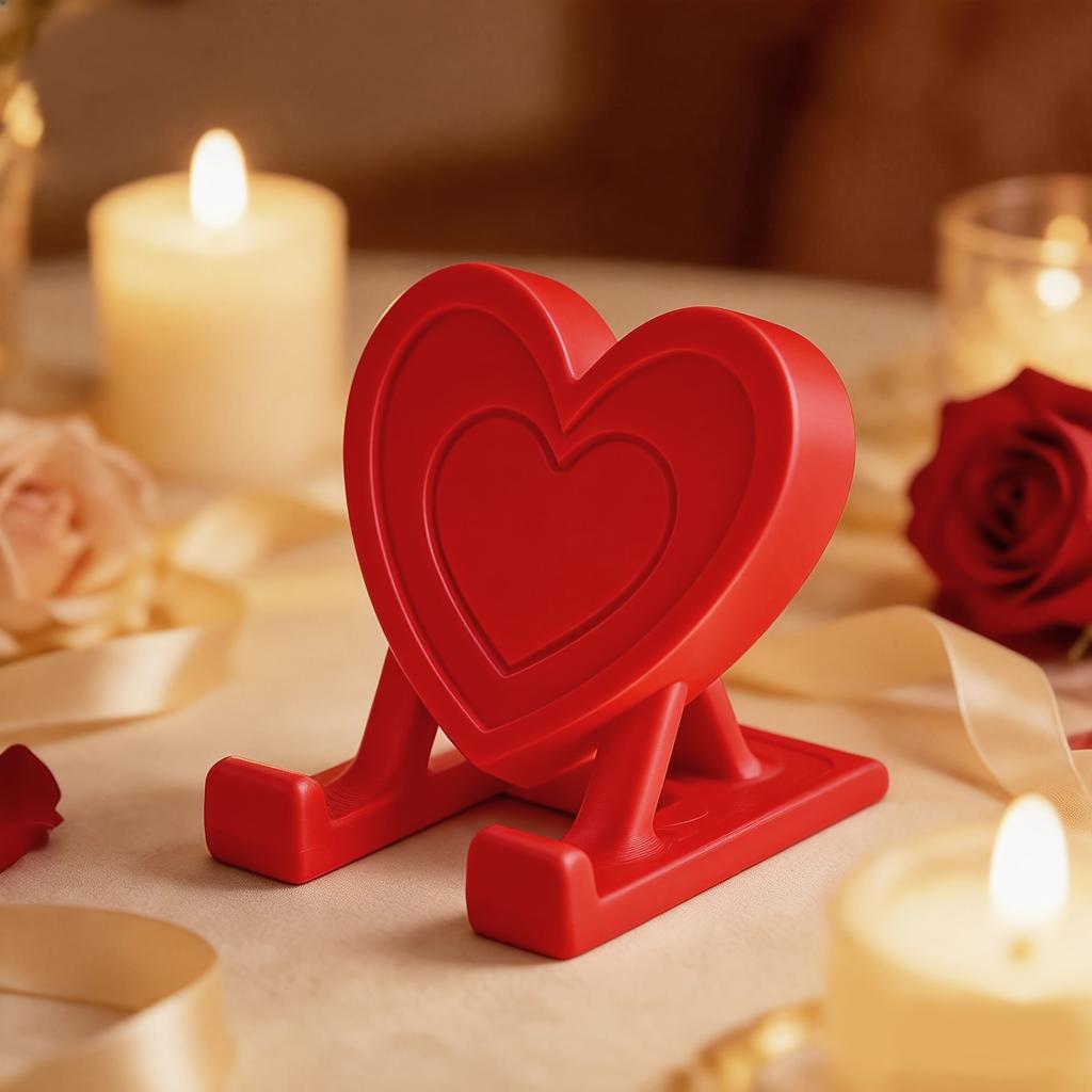 1Pc love mobile phone holder ornament, tablet PC holder, theme mobile phone holder, unique desktop decoration