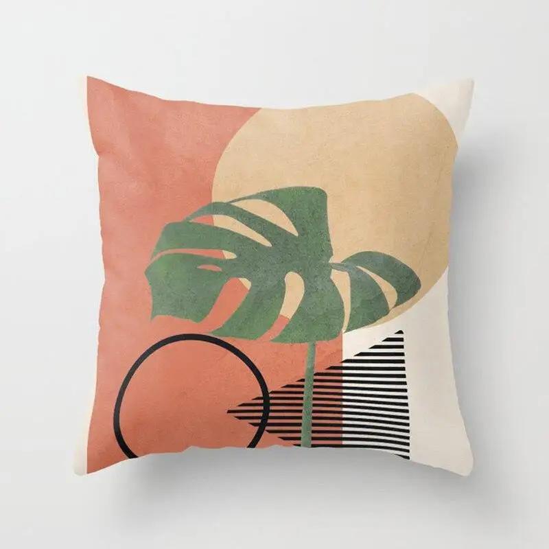 Dekorativer Mandala-Kunst-geometrischer Kissenbezug, Polyester-Kissenbezug, Heimdekoration, Kuschelstuhl, Sofa-Kissenbezug, 40 x 40 cm