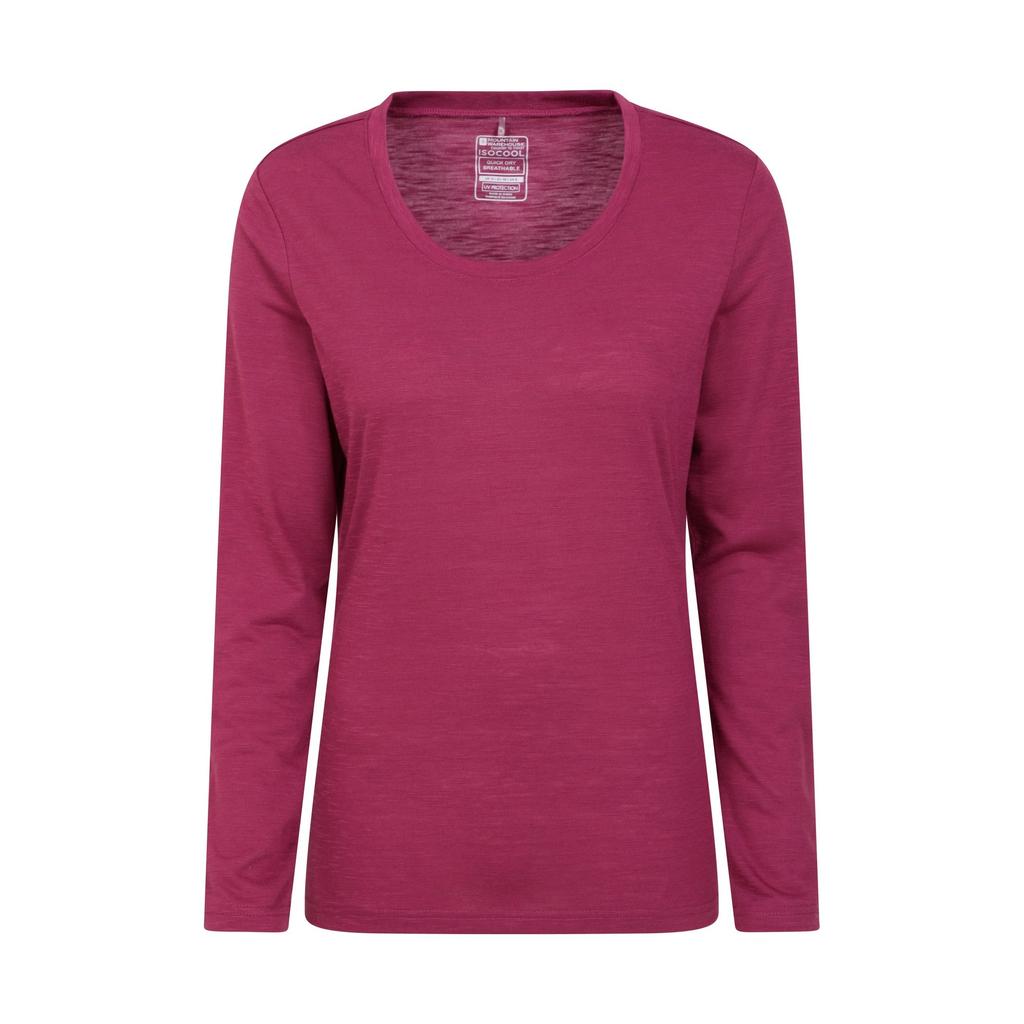 Mountain Warehouse Womens/Ladies Agra Slub Long-Sleeved Top