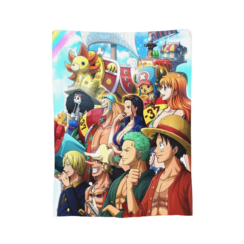Luffy Gear 5 Anime Decke Flauschige Fantastische Weiche Überwurfdecke für Bettwäsche Lounge Textildekor,