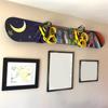  2Pcs Wall Mounted Exercise Mat Holder Yoga Strap Organizers for Home Gyms Accessories Surfboard Snowboard Hanger Rack