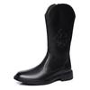 Men’s Motorcycle Boots Western Boots Black Jockey Boots Casual Street Style Cool Brown High Boots Plus Size