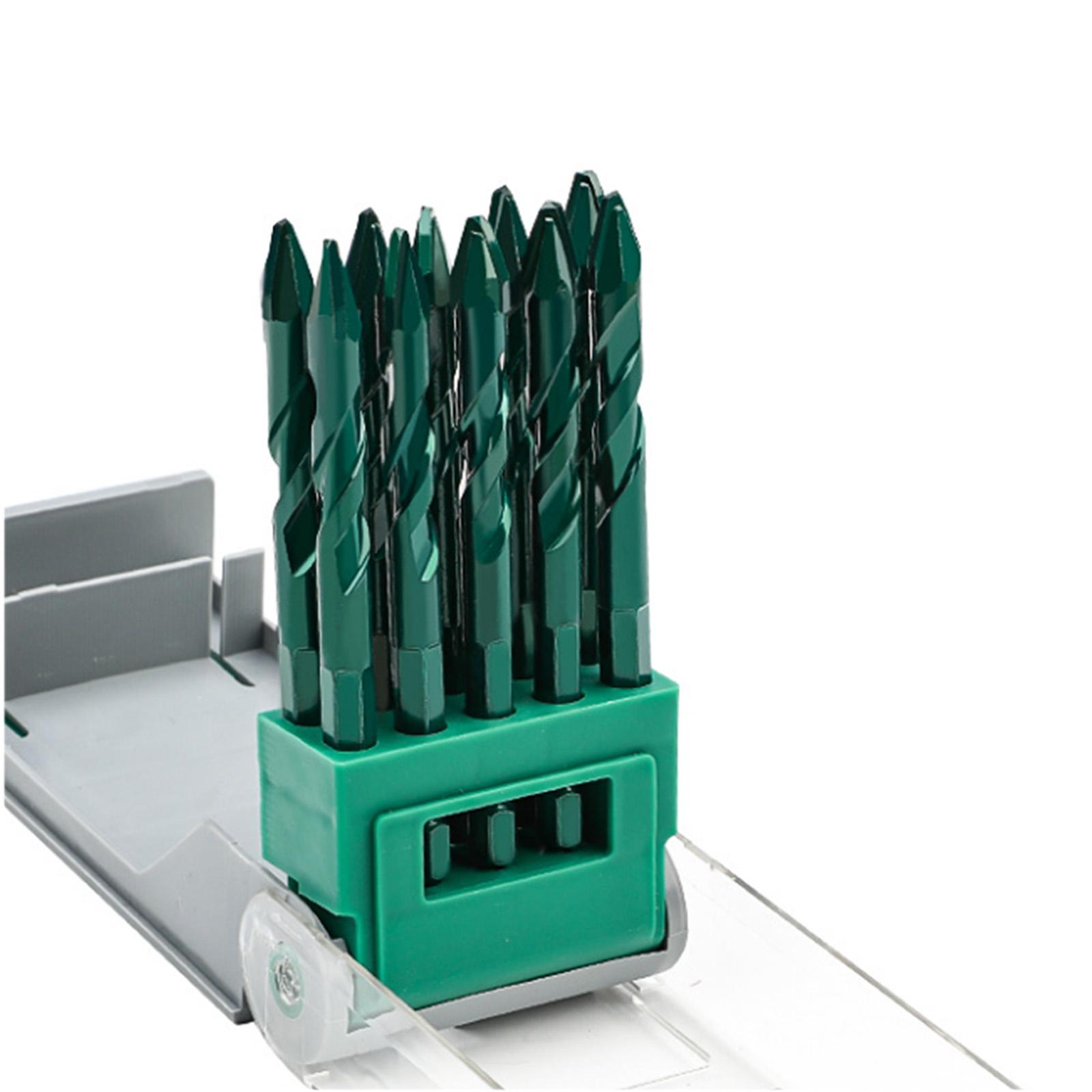 

High Strength Oblique Head Eccentric Drill Bit Concrete Drill Bit Set 6/8/10/12mm for Glass Tile Ceramic B