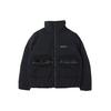 Giacca Casual Monocolore in Cotone con Collo Alto da Uomo Giacche Nere DD5930-010