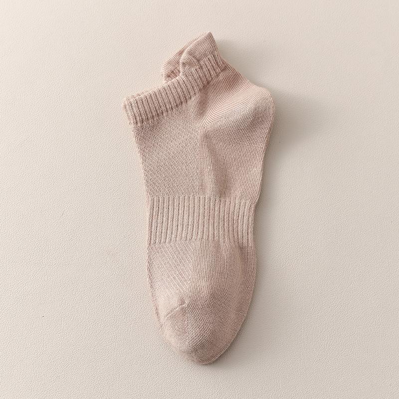 Women's Summer Thin Cotton Mesh Breathable Ear Lifting Sweat Absorbing Antibacterial Socks