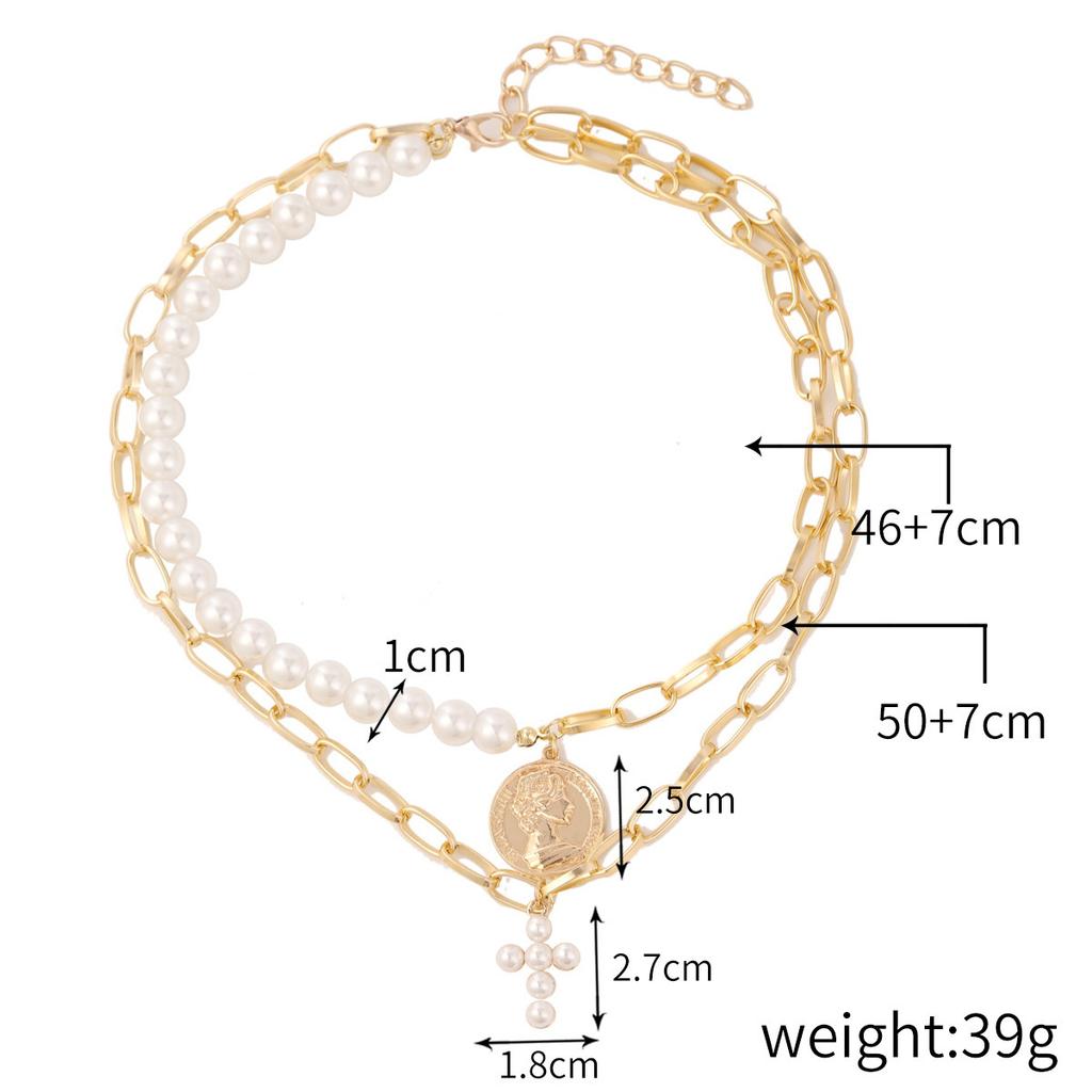 Pearl Necklace Crystal Heart Necklace Fashion Korean Wave Shiny Clavicle Chain Necklace Women Trending Party Gifts 25