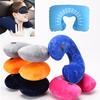 Myk 1PC-pute Oppblåsbare puter U-formet nakkestøtte Nakkestøtte Bil Hot Sale Populært Air Flight Nye høykvalitets ammeputetilbehør