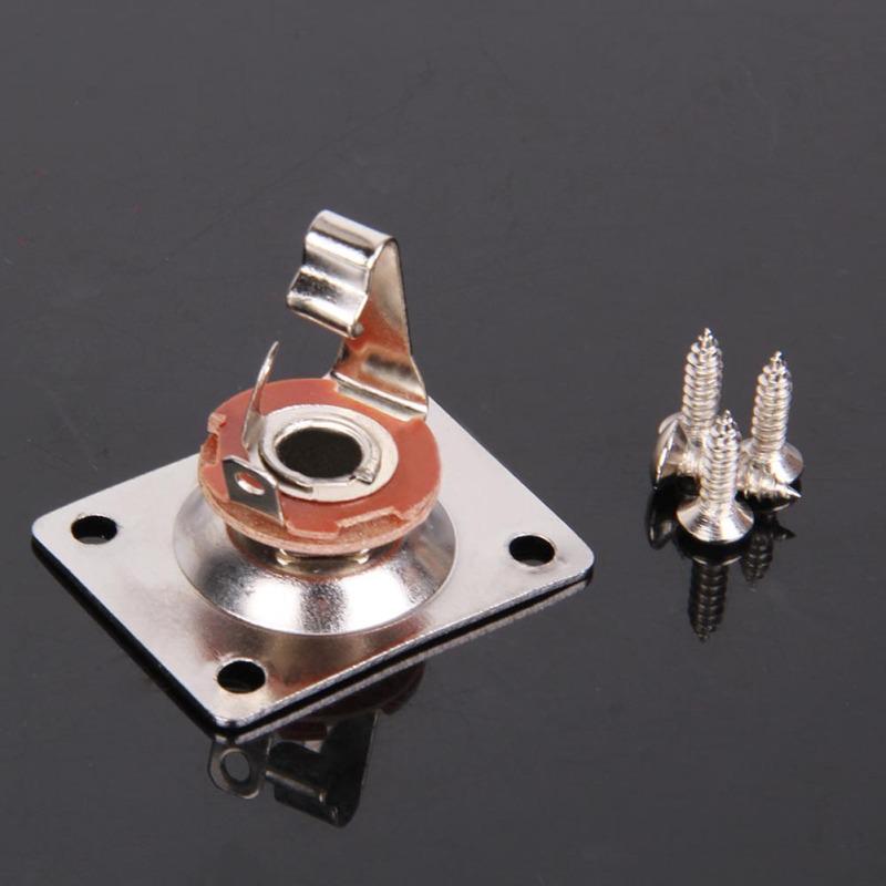Square Guitar Jack Plate & Socket Assembly for TL Electric Guitar