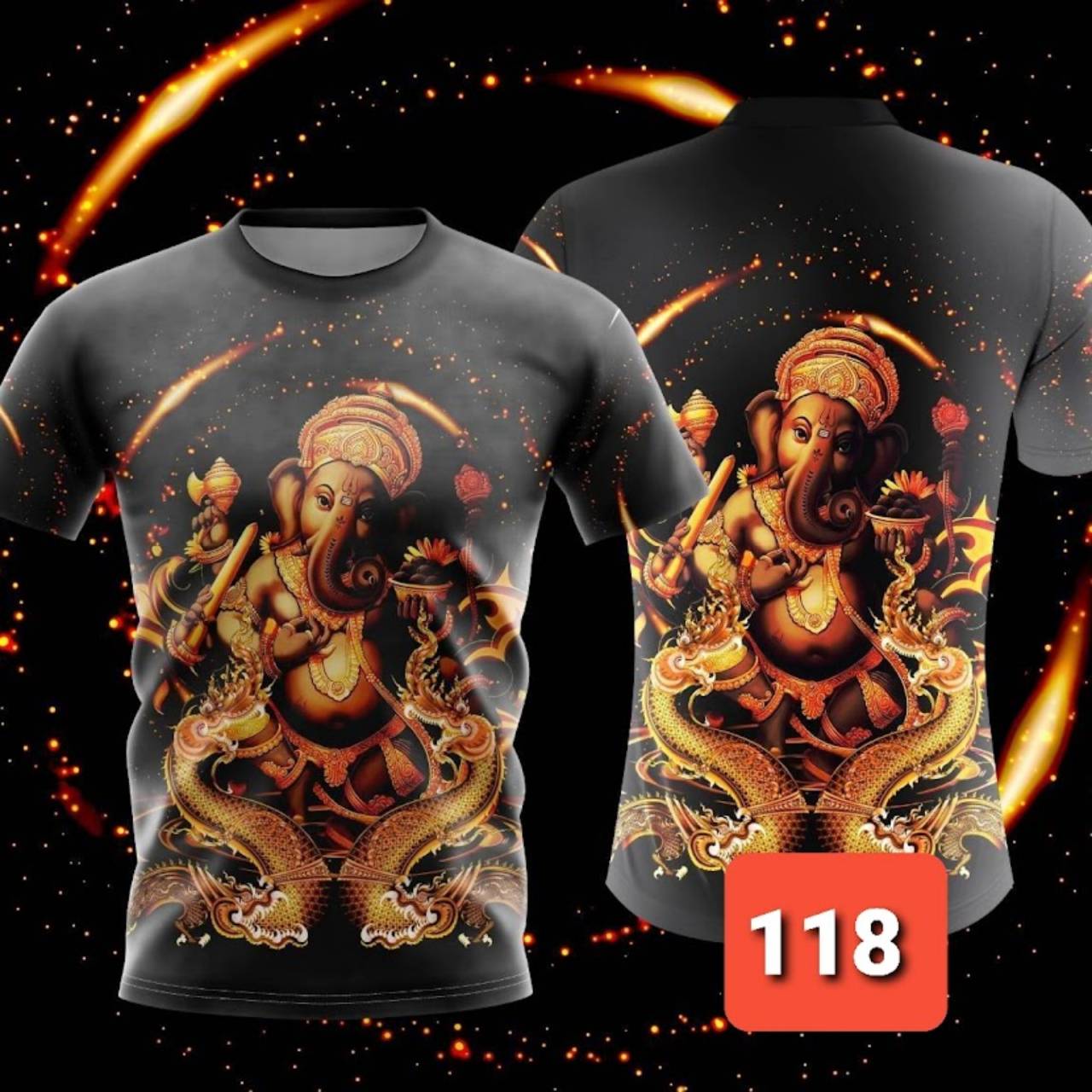 

Футболка абсолютно новая для мужчин и женщин, дизайнерский принт, 3D модная уличная одежда, тайская голова слона Ганеша 118 2xl