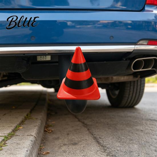 Off Road Vehicle Accessories Traffic Cone Trailer Hitch Cover Funny Cone-Shaped Towing Ball Cap Universal Cap UV-Resistant Protective Cover