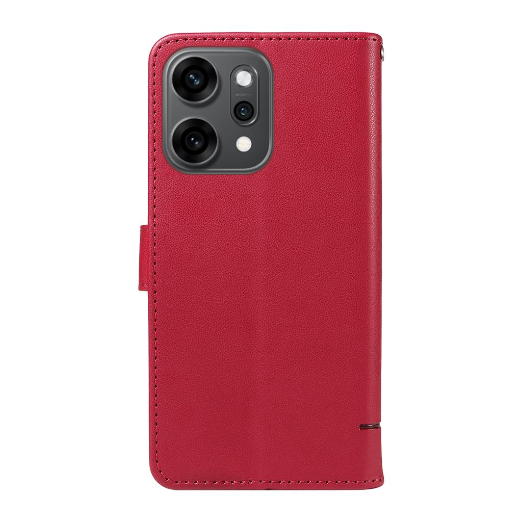 Pro Oppo Reno14 Pro 5G (Čína)/Oppo Reno14 Pro 5G (Globální) Pouzdro Vzor Kočka Ražba Kožený Kryt na Telefon s Poutkem na Zápěstí