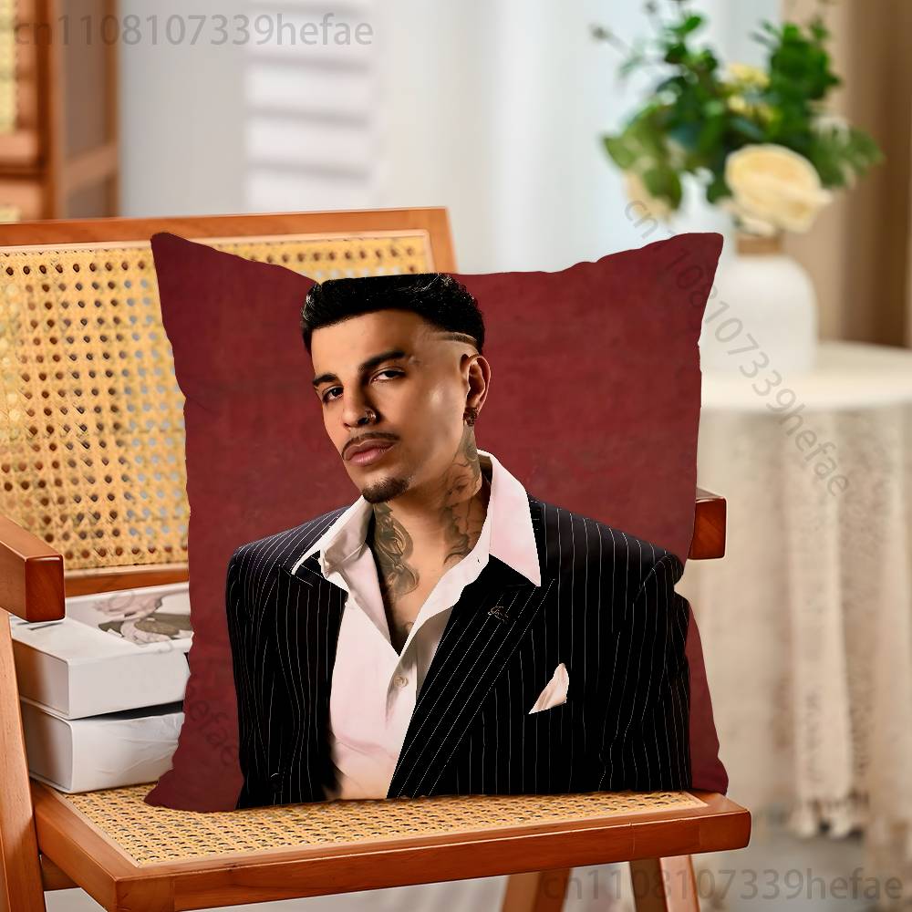 RRauw Alejandro Rapper  Pillow Cases for Bedroom Living Room Sofa Home Decor Polyester Cushion Cover with Zipper