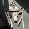 Bikini Extreme Vulgar Petite Burkini Bikini e costumi da bagno Micro costumi da bagno perizoma Bikini 2024 Abbigliamento da spiaggia per donna Costume da bagno separato