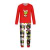 Matching Family Printed Neck Long Sleeve and Long Pants Loungewear Set
