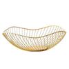Metal Fruit Basket Wide Application Modern Style Sturdy And Durable Large Capacity Metal Fruit Baskets Metal Fruit Bowl, Black Straight Large