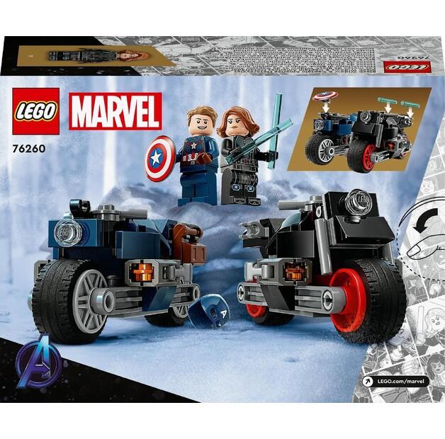 Конструктор LEGO Marvel 76260 Мотоциклы Черной Вдовы и Капитана Америки