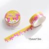Beautiful Wash Tape Flower Plant Japanese Masking Adhesive Tape Decors Scrap Booking Sticker Label