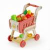 Kid's Rolling Trolley Cart with Pretend Groceries Young Child Shopping Toy Children Grocery