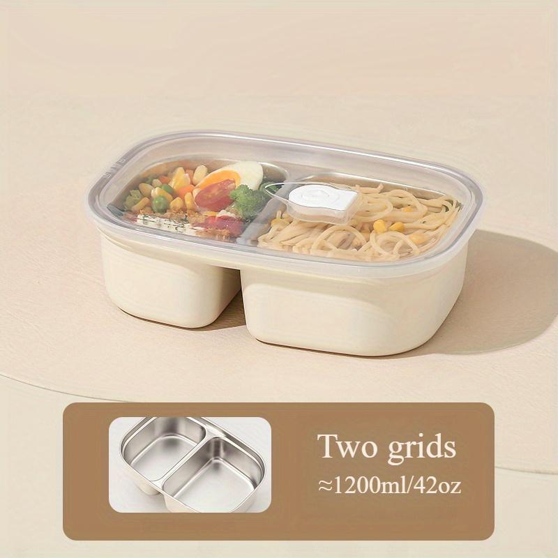 304 Stainless Steel Lunch Box, Student Lunch Box Can Be Stored In Microwave Oven, Sealed Square Fresh-keeping Box