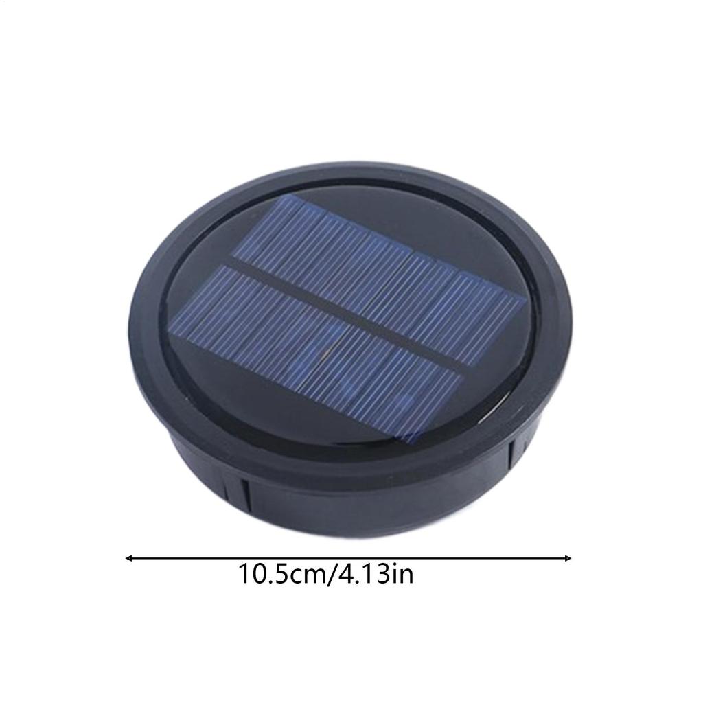 Solar Cap Replacements LED Warm Lighting Garden Decor Solar Panel For Outdoor Lights For Outdoor Patio Deck Fence Lawn Yard