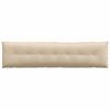 Back Cushion Cream 200 x 50 cm Microfiber Fabric