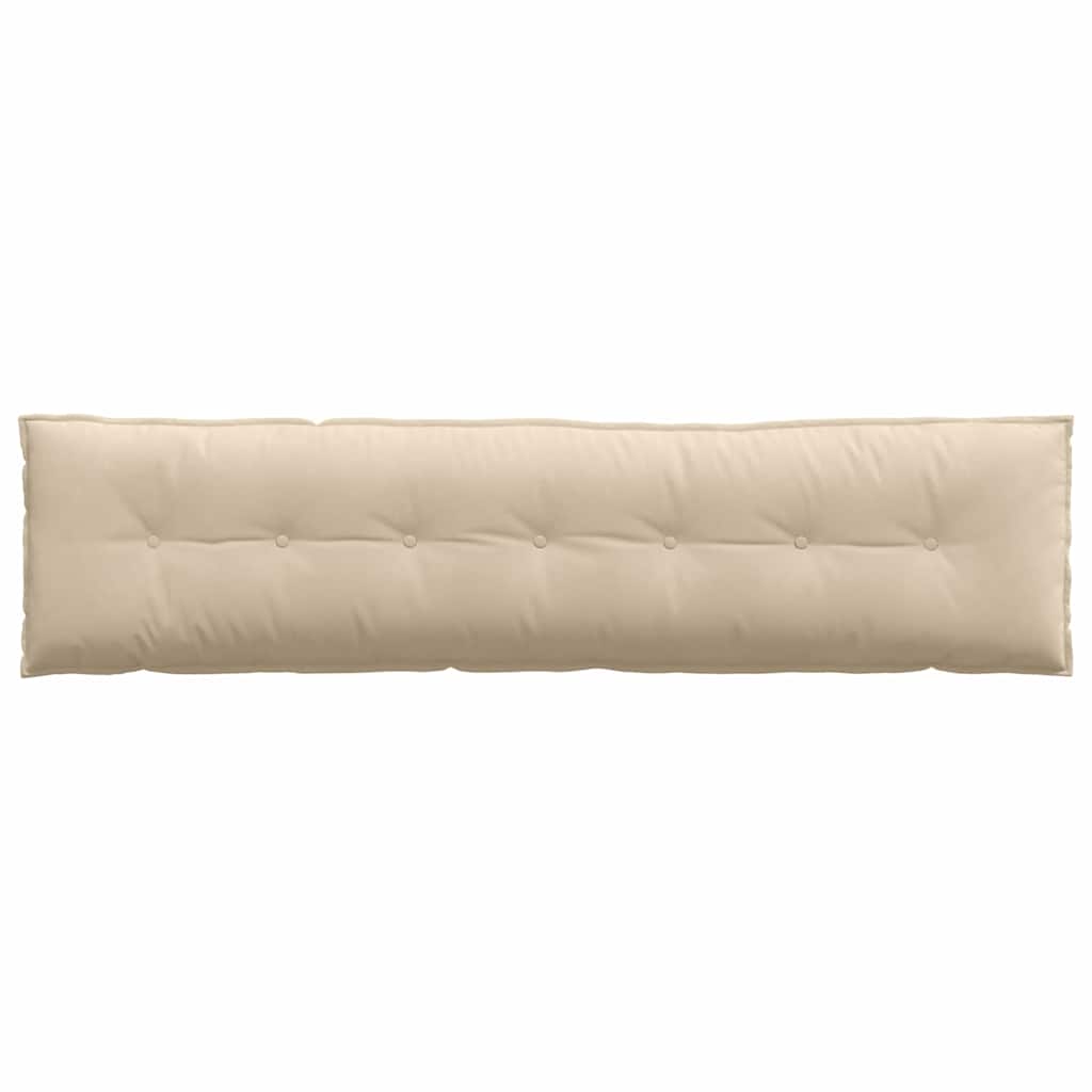 Back Cushion Cream 200 x 50 cm Microfiber Fabric