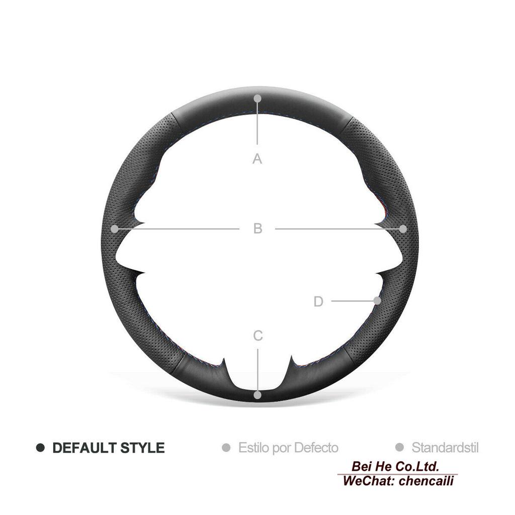DIY handgenähte rutschfeste schwarze Leder-Wildleder-Auto-Lenkrad-Abdeckung für den Innenraum des BMW Z4 E89 2009–2016