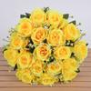 18 Köpfe Seidenrosen Künstliche Blumen Fake Bouquet Hochzeit Home Party Dekor