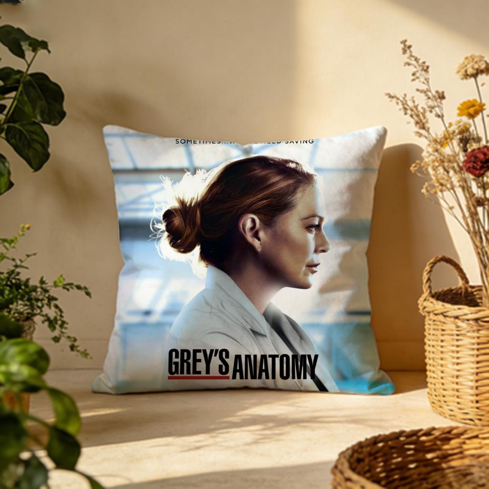 Popular GGGreys Anatomyful Cushion Cover Versatile DoubleSided Pillow Case Fit for Sofa Bed Car  Daily Decor
