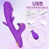 Klopfender Vibrator Realistischer Falscher Klitorisstimulator Brust G-Punkt Massagegerät 3 in 1 Leistungsstarker Klopfender Weiblicher Masturbator