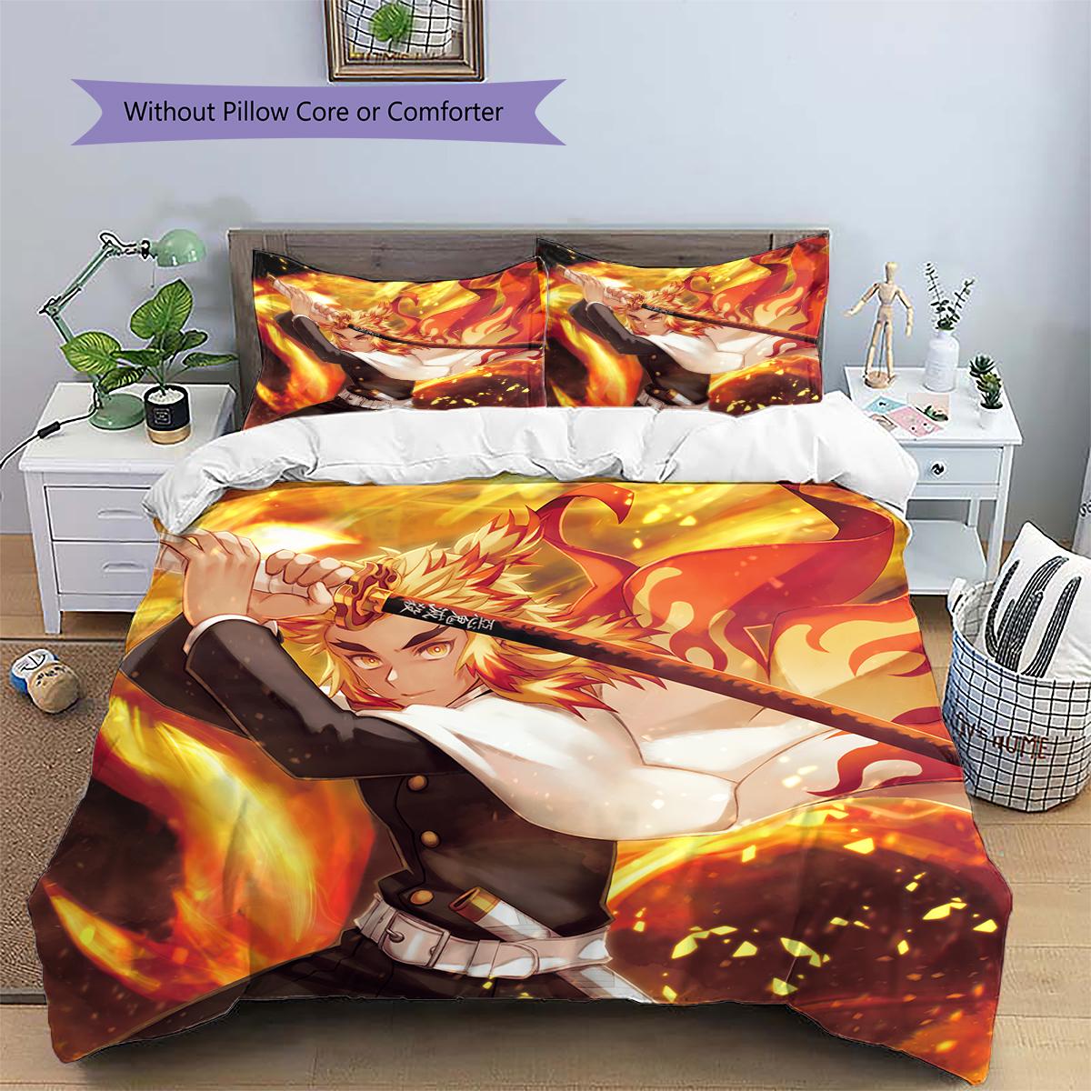 

Demon Slayer Character Squad Bedding Set Duvet Cover Pillowcase No Filler, Soft Home Bedroom Decor, Perfect Gift for Fans.chl 135x200cm