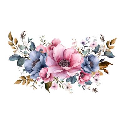 Toilet Sticker Flower Sticker Bathroom Self-Adhesive Painting Waterproof Sticker Toilet Cover Bathroom Wall Sticker