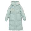 2026 New Women's Winter Down Cotton Jacket with Detachable Hood Mid-Length Over-the-Knee Thickened