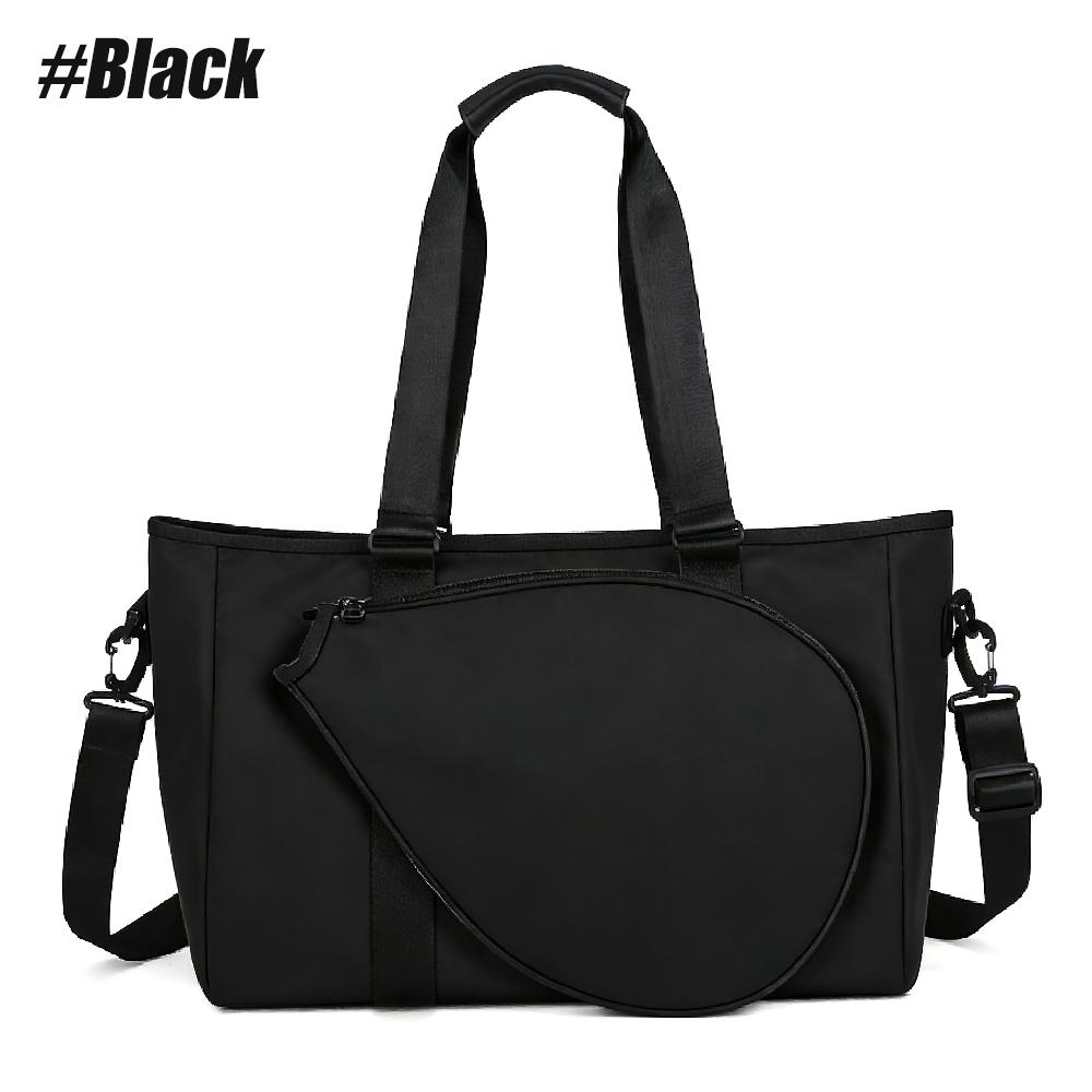 1pcs Tennis Gym Bag for Women, Holds 2 Rackets with Shoe Compartment & Wet Pocket, Lightweight Overnight Weekender Bag