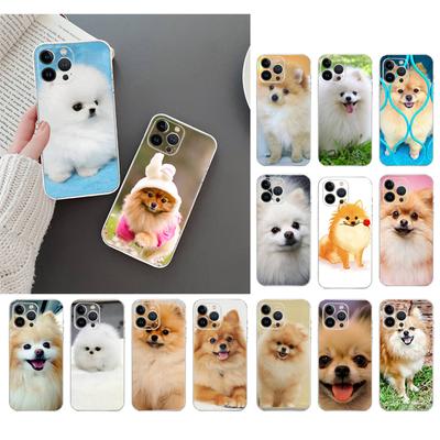 Capa de telefone para iPhone 14 13 12 11 Pro Max Xs Max Xr X 12mini 14 Plus Se Pomeranian Dogs Dog Case Funda Capa Cell