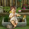 Resin Unisex Figures Garden Crafts Nativity Jesus Holiday Gifts Figurine Courtyard Ornaments Desktop Accessories