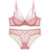 Set Reggiseno Minimizer Trasparente in Pizzo Ultra-sottile per Seno Abbondante