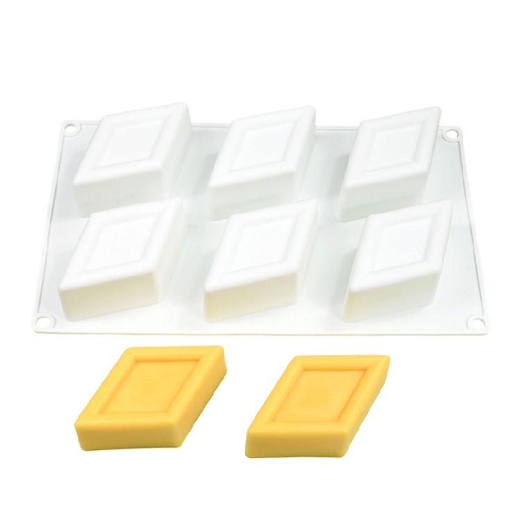 Mousses Cake Decorating Molds Silicone Molds Rhombic Shape Chocolate Molds Holiday Dessert Cake Baking Tool Nonstick 1
