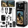 Action Compact Vlog Wearable Wide Smartphone Touchscreen Charging Case for Sports Camera, 4K, Camera, Camera, 140° Angle, Connectivity, Monitor,
